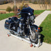 Condor Motorcycle Garage Dolly with large motorcycle loaded