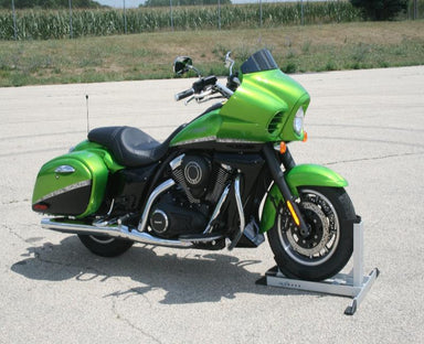 Motorcycle Parked in Condor wheel chock