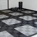 Gray and Black pattern of Garage Flooring Tiles